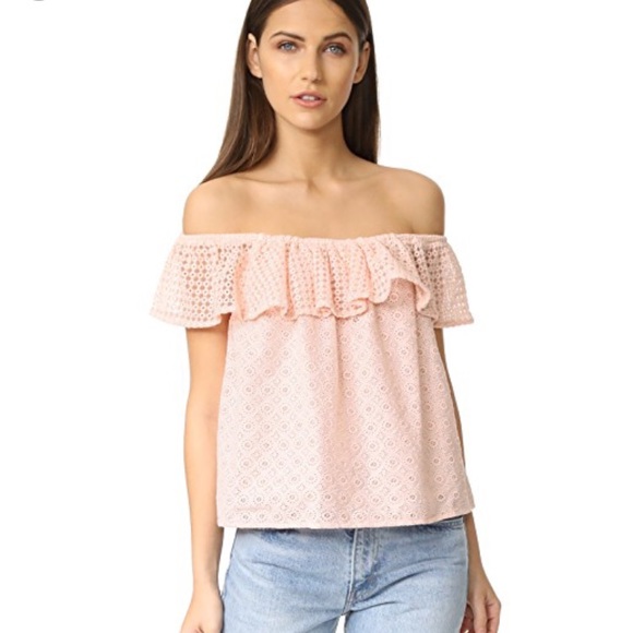 Rebecca Minkoff Tops - 💋5 items for $50💋NWT Pink off the shoulder top
